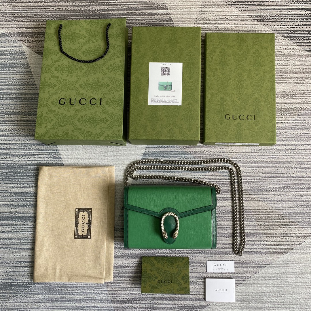 Gucci Dionysus Mini Chain Bag Shoulder Bag 401231 Green